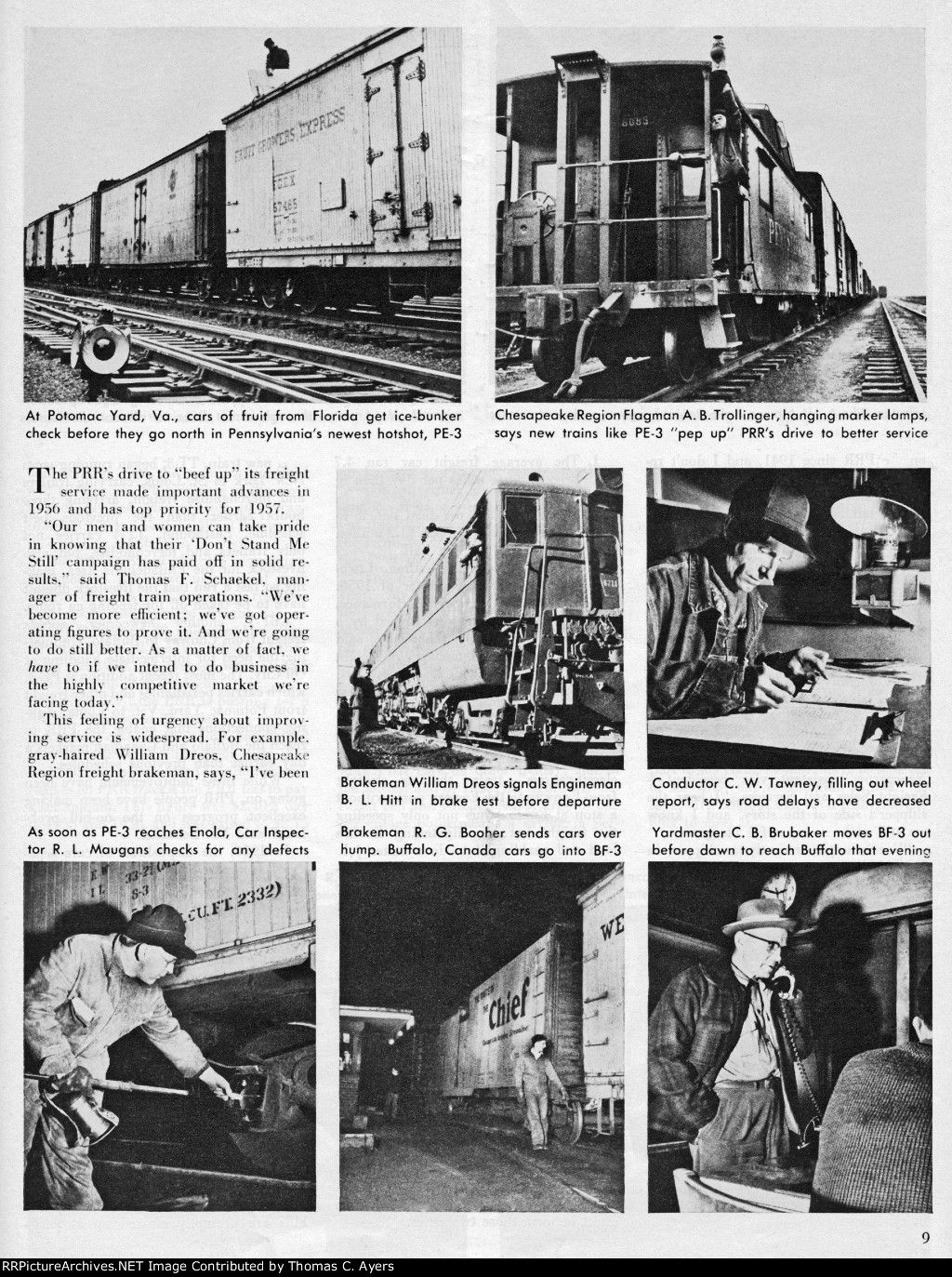 PRR "Improving Freight Service," Page 9, 1957